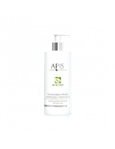 Apis acne-stop antibacterial cleansing milk. with green tea 500ml