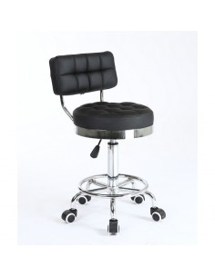 Bella Furniture Black chairs on wheels in Ireland. Hairdresser chairs for sale black BFHC636