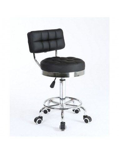 Bella Furniture Black chairs on wheels in Ireland. Hairdresser chairs for sale black BFHC636