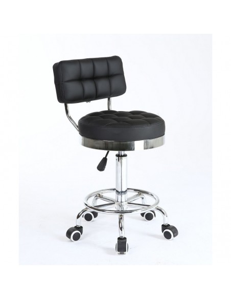 Bella Furniture Black chairs on wheels in Ireland. Hairdresser chairs for sale black BFHC636