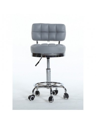 Bella Furniture Grey chairs on wheels in Ireland. Hairdresser chairs for sale grey BFHC636