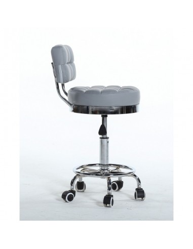 Bella Furniture Grey chairs on wheels in Ireland. Hairdresser chairs for sale grey BFHC636