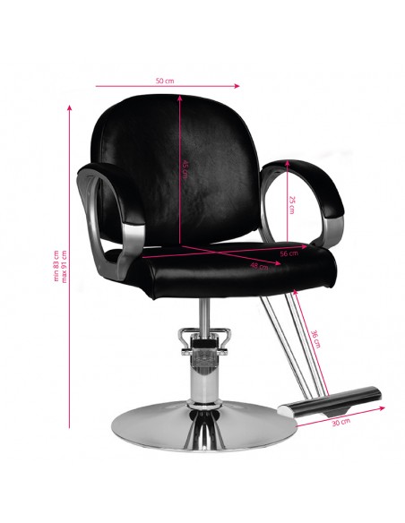 Hair system barber chair hs00 black