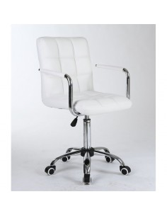 Bella Furniture White chairs on wheels in Ireland. Nail Salon chairs for sale. Stylish chairs for nail salon Ireland. white BFHC