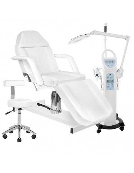 Set of combine harvester azzurro 15in1 sonia + hydraulic cosmetic chair + cosmetic stool