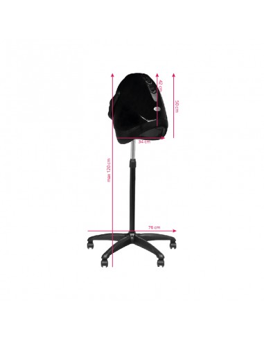 Gabbiano dryer standing hood lx-201s one speed black