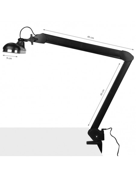 801st elegant LED work lamp with standard black vise