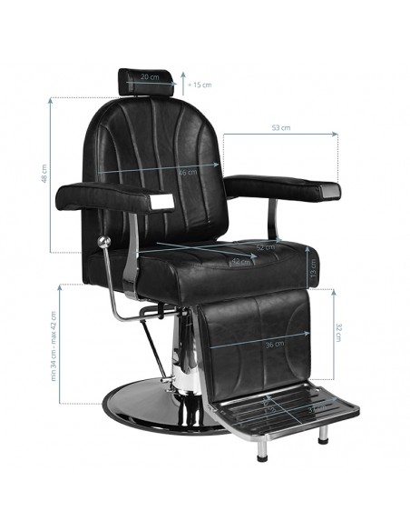 Hair system barber chair sm138 black