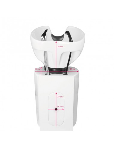 Gabbiano hair wash unit Hamburg black
