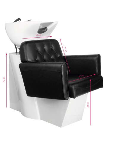 Gabbiano hair wash unit Hamburg black