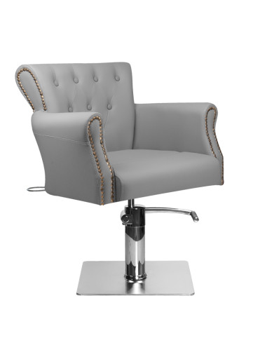 Hair system barber chair ber 8541 gray