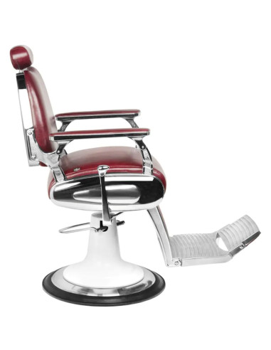 Gabbiano barber armchair moto style burgundy