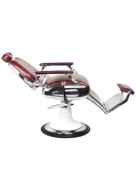Gabbiano barber armchair moto style burgundy