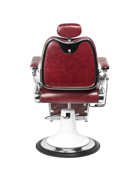 Gabbiano barber armchair moto style burgundy
