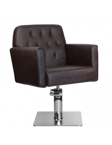 Gabbiano hamburg brown hairdressing chair
