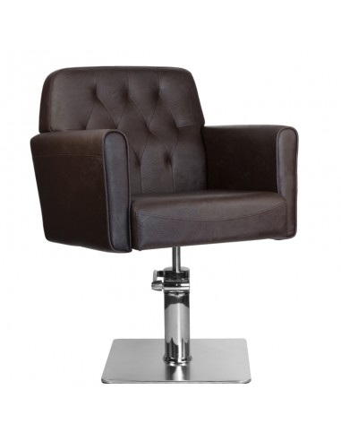 Gabbiano hamburg brown hairdressing chair