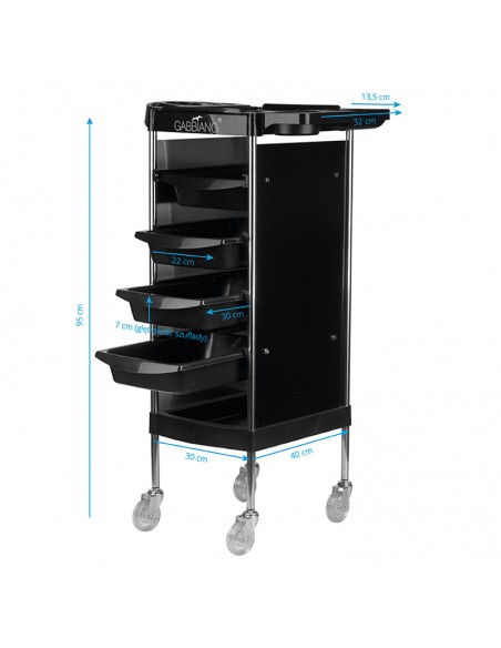 Gabbiano hairdressing assistant fx11-b black