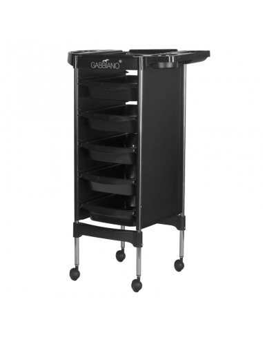 Gabbiano hairdressing trolley fx11-5 black
