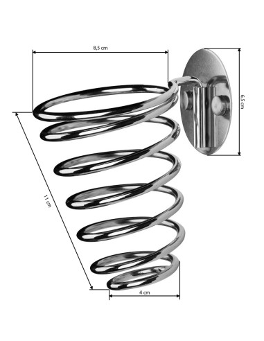 Wall-mounted hair dryer holder fx64
