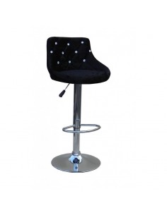 Black Velour High Makeup chairs for makeup salon and beauty salon velour BFHC931