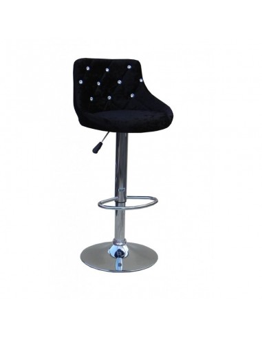 Black Velour High Makeup chairs for makeup salon and beauty salon velour BFHC931