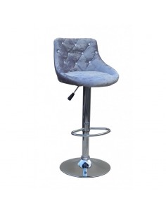 Grey Velour High Makeup chairs for makeup salon and beauty salon grey velour BFHC931