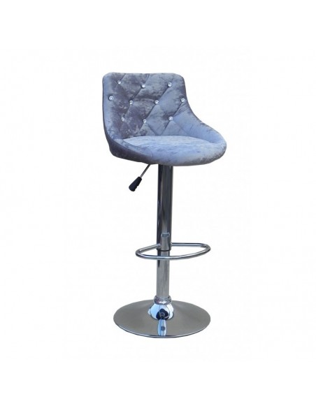 Grey Velour High Makeup chairs for makeup salon and beauty salon grey velour BFHC931