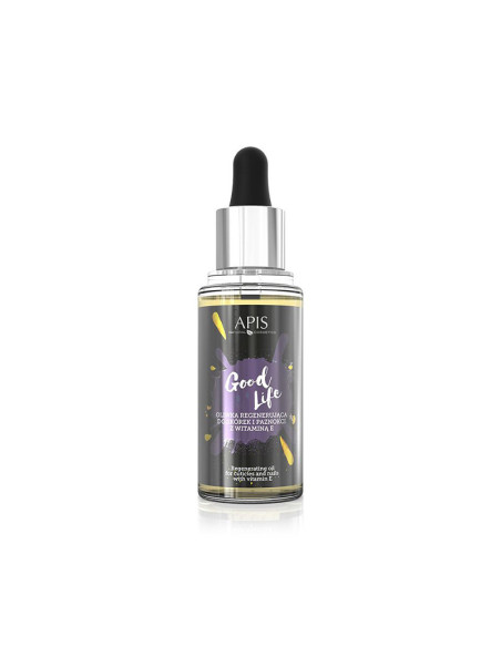 Apis good life regenerating oil for cuticles and nails with vitamin E, 30 ml