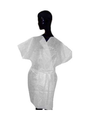 Disposable short sleeve bathrobe