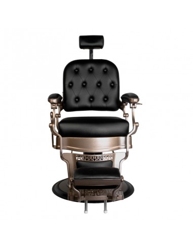 Old Ernesto Black Barber Chair Gabbiano
