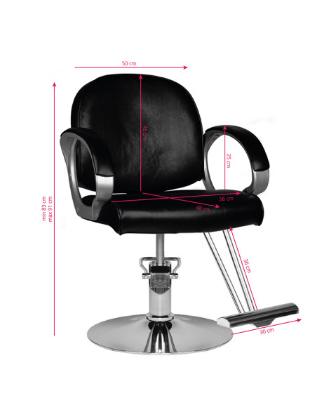 Hair system barber chair hs00 black