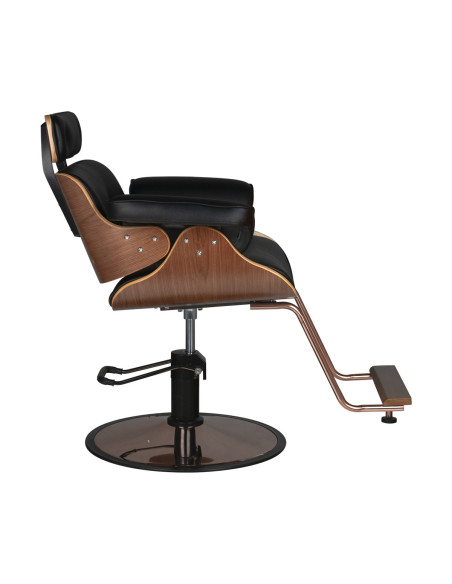 Gabbiano hairdressing chair florence black walnut