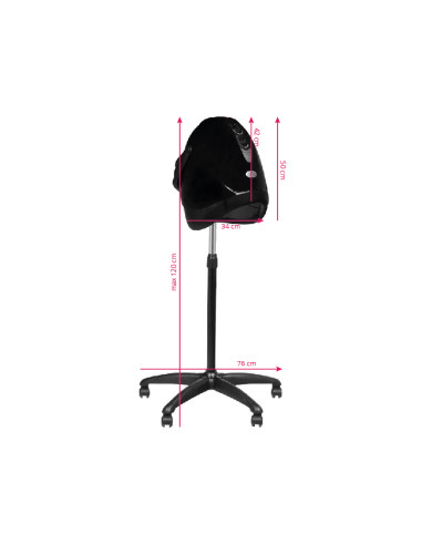 Gabbiano dryer standing hood lx-201s one speed black