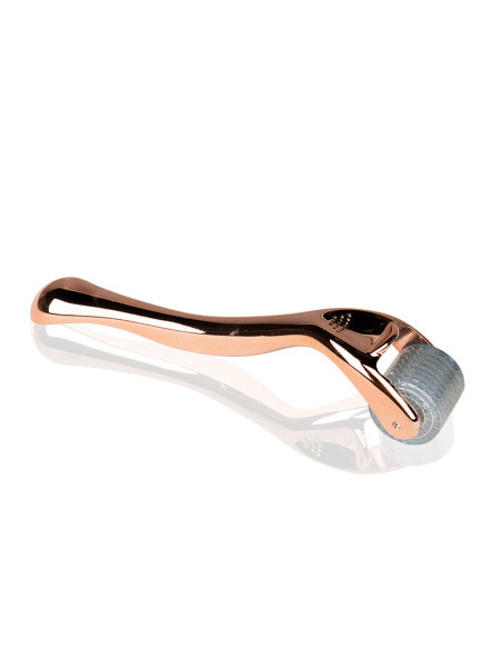 Derma roller for mesotherapy rose gold 1.0mm 192 titanium needles