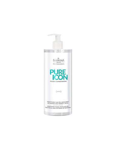 Farmona pure icon multifunctional micellar gel for face and eye make-up removal 500ml