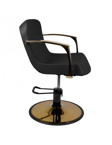Gabbiano styling chair golden Bologna black