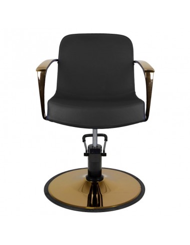 Gabbiano styling chair golden Bologna black