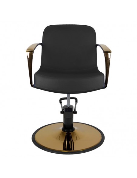 Gabbiano styling chair golden Bologna black