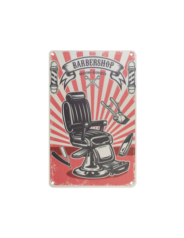 Decorative plaque barber B025