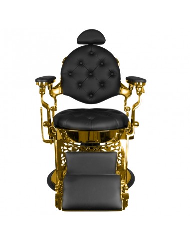 Gabbiano barber chair giulio gold black