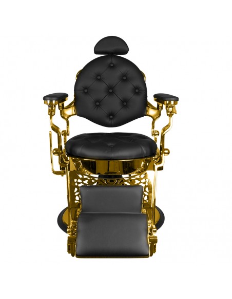 Gabbiano barber chair giulio gold black