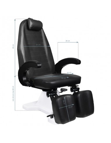 112 black hydraulic podiatry chair