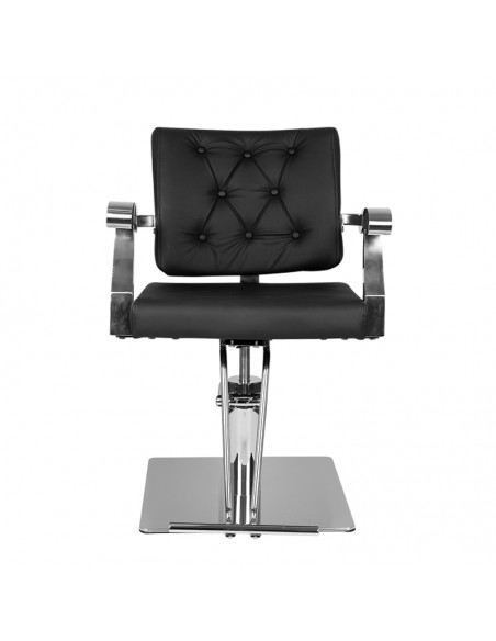 Gabbiano black lyon hairdressing chair