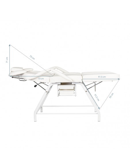 Ivette eyelash treatment chair white