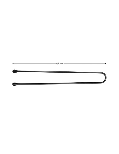 Hairdressing buns for hair e-63 150 pcs 4.9 cm black