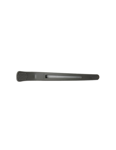 Clamps hairdressing clips for hair e-12b 6 pcs 11.5 cm gray