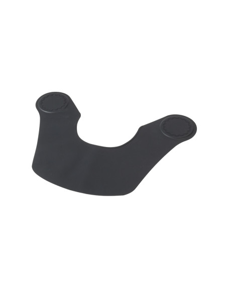 Black protective barber collar