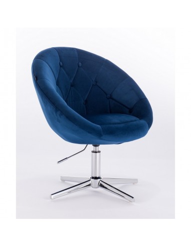 stylish blue chairs for beauty salon Hroove Salon Chair - Blue BFHR8516