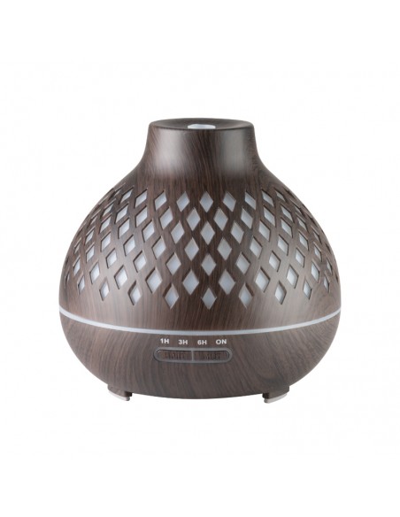 Aroma diffuser air humidifier spa 10 dark wood 400ml + timer