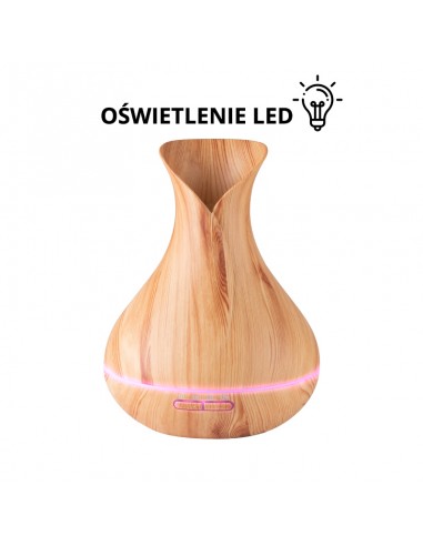 Aroma diffuser spa air humidifier 15 light wood 550 ml + timer